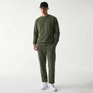 Unique Essentials Men's No Cuff Jogger - Olive Green