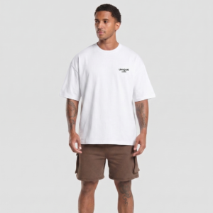 Unique Branded Men’s Oversized T-Shirt White