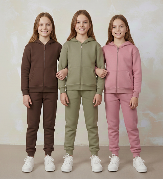 Unique Girls Zip Hoodie - Multi Colour