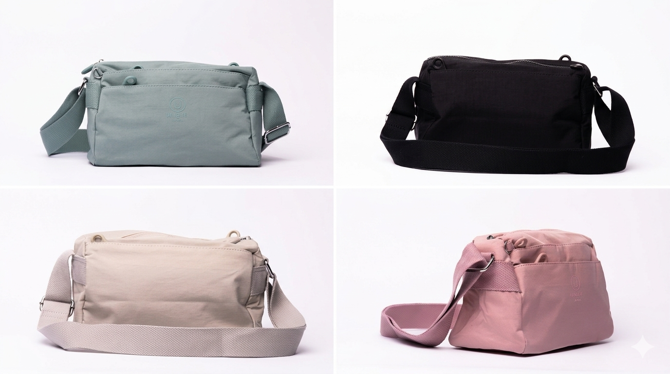 Unique London Crossbody Shoulder Bag, Unisex Messenger Style Utility Waterproof